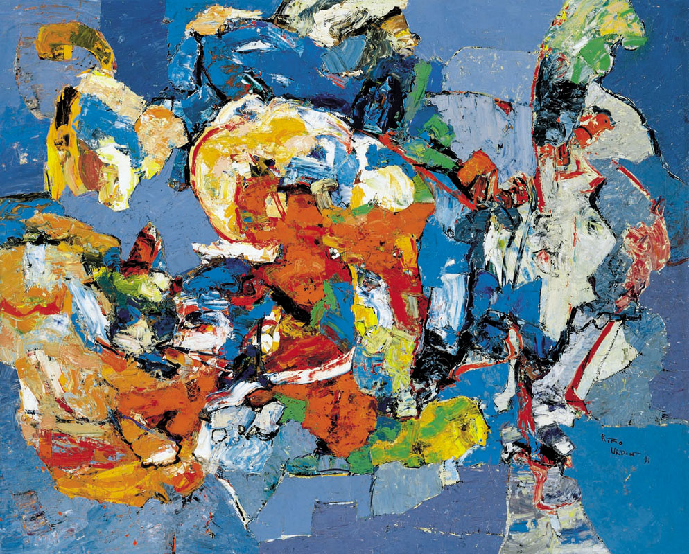 Kiro Urdin (MK) – Umelcov svet | 1991 | olej na plátne | 81 x 100 cm