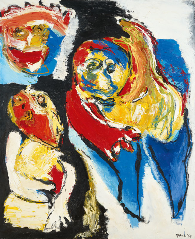 Karel Appel (NL) – Žena a dieťa | 1965 | olej na plátne | 230 x 190 cm