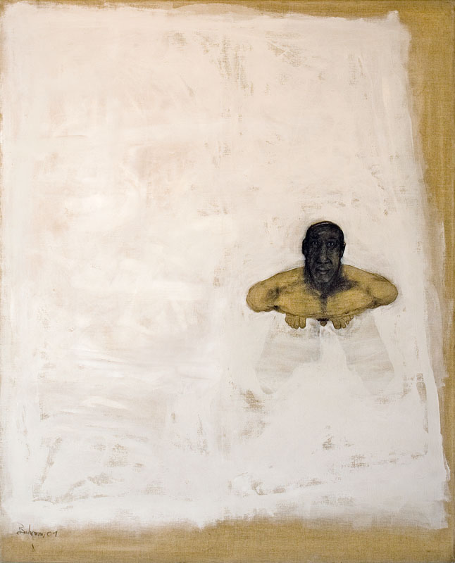 Bahram Hajou (SYR) – Nude (I.) | 2001 | acrylic on canvas | 200 x 160 cm