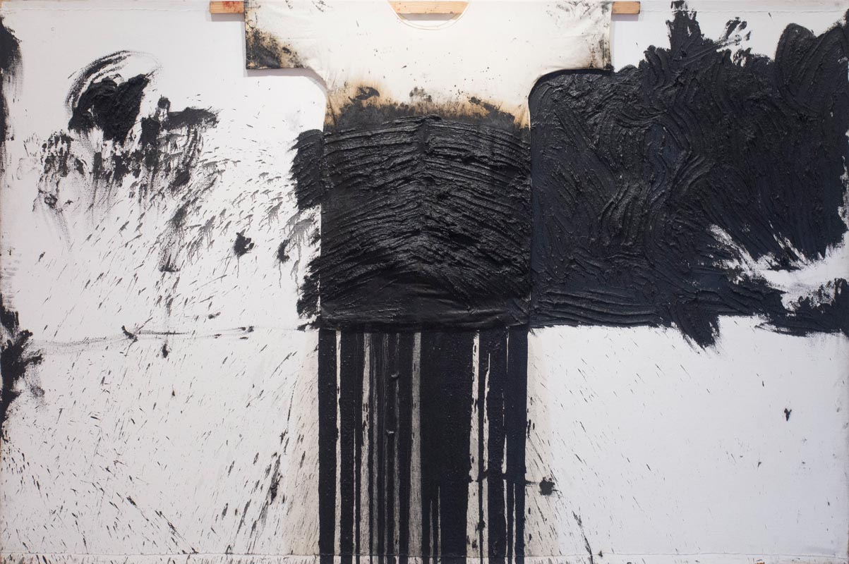 Hermann Nitsch (A) – Zastavenie krížovej cesty | 1994 | olej na jute | 200 x 300 cm